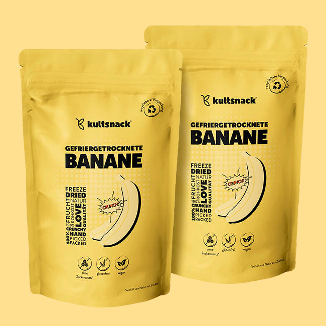 Gefriergetrocknete Banane