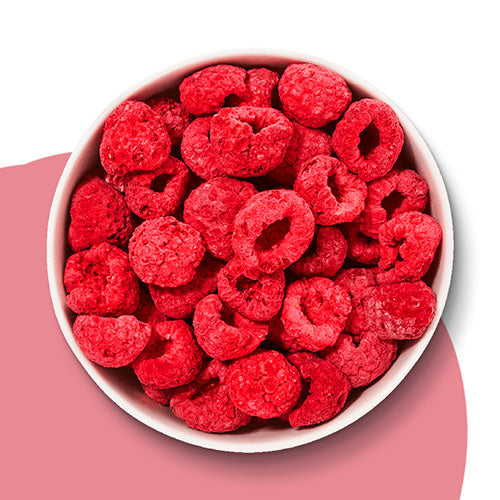 Gefriergetrocknete-Himbeeren