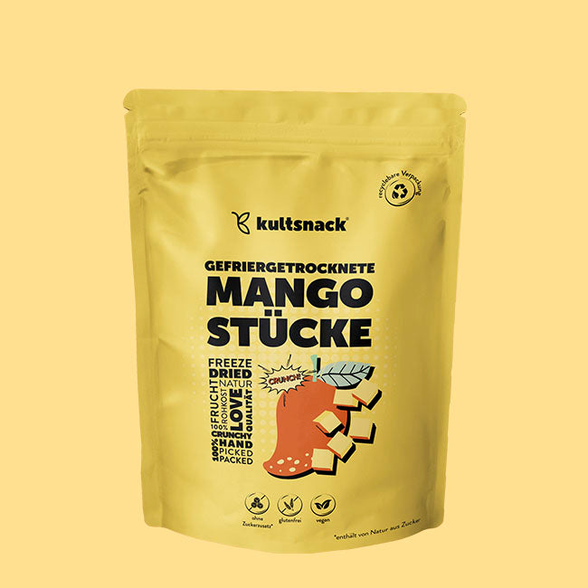 Gefriergetrocknete Mango Stücke