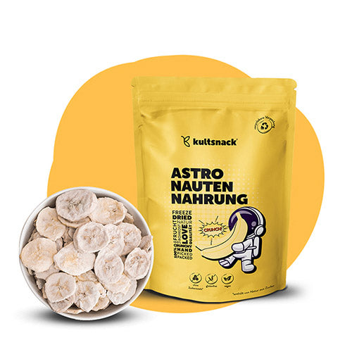 Astonauten-Nahrung-gefriergetrocknete-Banane