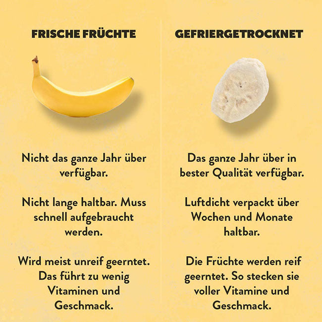 Banane-frisch-gefriergetrocknet