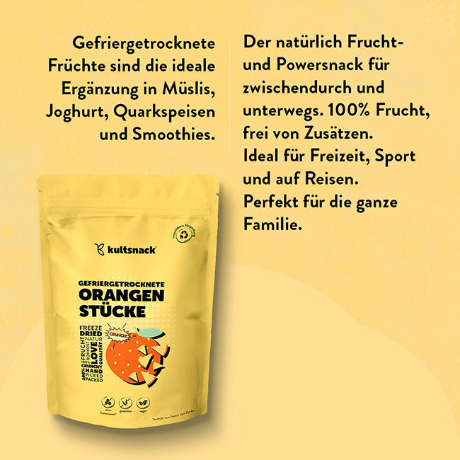 Gefriergetrocknete-Orangenstücke-Ideen