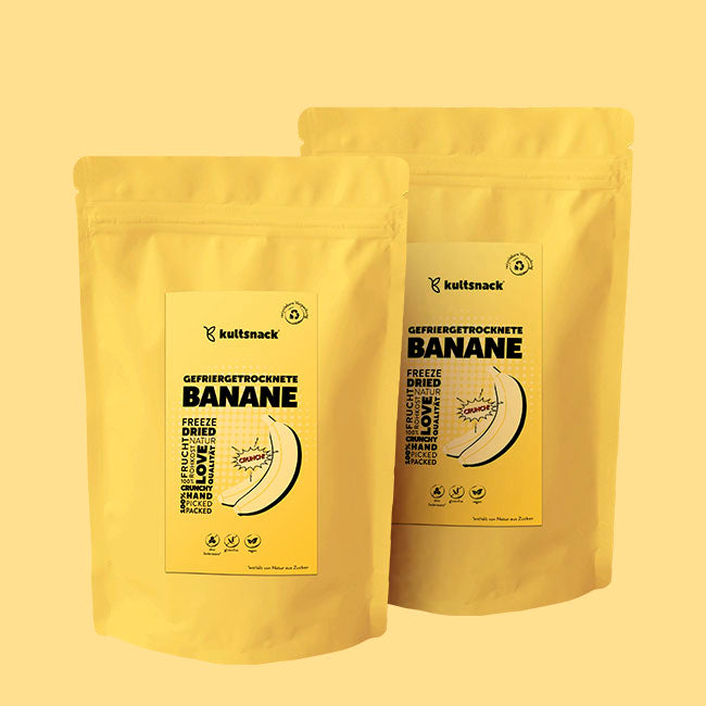 Gefriergetrocknete Banane