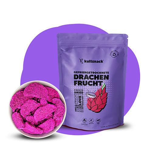 Gefriergetrocknete Drachenfrucht Scheiben