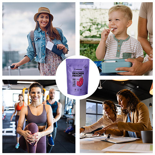 Gefriergetrocknete Drachenfrucht Scheiben