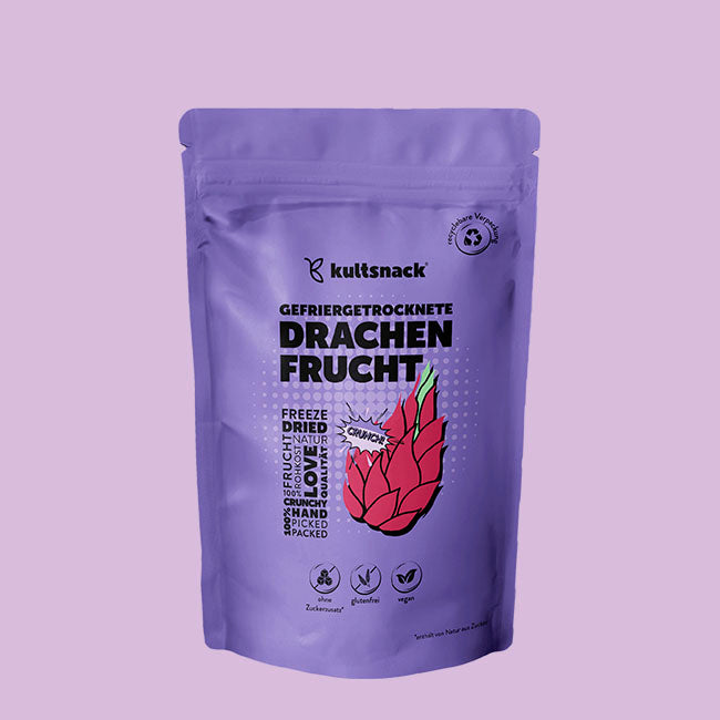 Gefriergetrocknete Drachenfrucht Scheiben