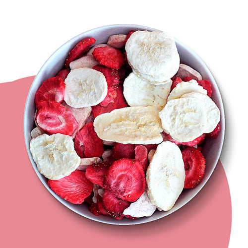 Erdbeere-Banane-Knusper-Mix