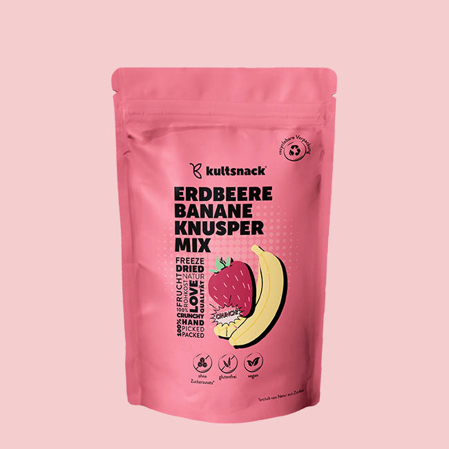 Erdbeere Banane Knusper Mix