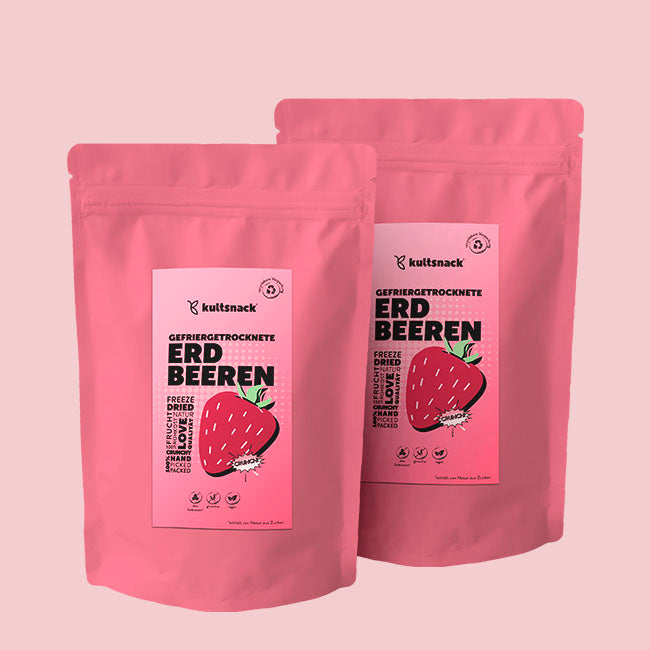 Gefriergetrocknete Erdbeeren