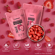 Gefriergetrocknete Erdbeeren in Scheiben 350g (250g + 100g)