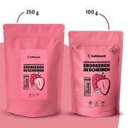 Gefriergetrocknete Erdbeeren in Scheiben 350g (250g + 100g)