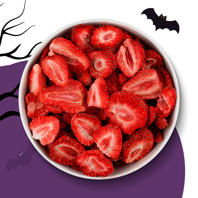 Gefriergetrocknete-Erdbeeren-Halloween-Edition