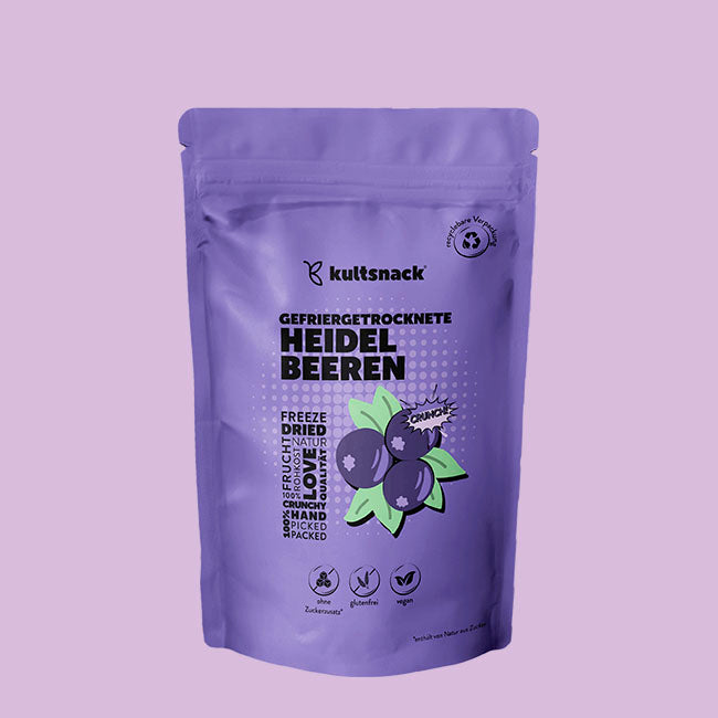 Gefriergetrocknete Heidelbeeren