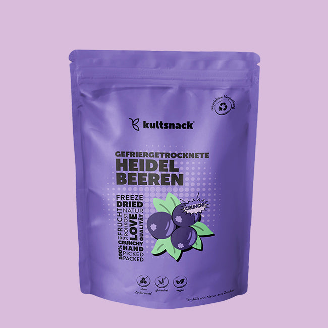 Gefriergetrocknete Heidelbeeren