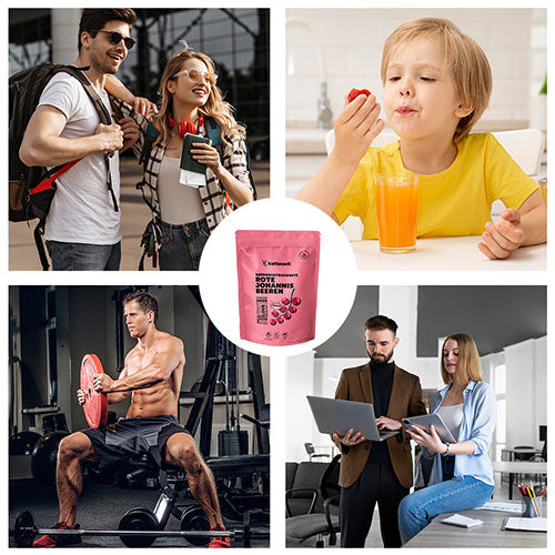 Gefriergetrocknete Johannisbeeren