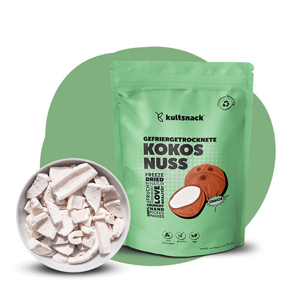 Gefriergetrocknete Kokosnuss