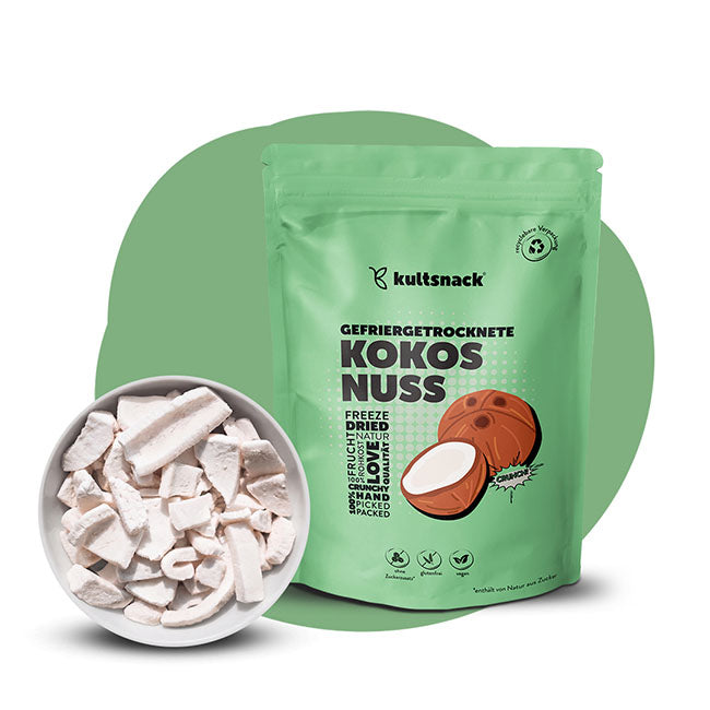 Gefriergetrocknete Kokosnuss