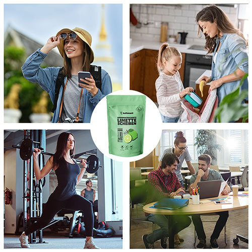 Gefriergetrocknete Limetten Scheiben