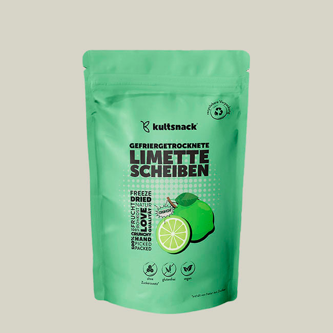 Gefriergetrocknete Limetten Scheiben
