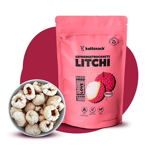 Gefriergetrocknete Litchi