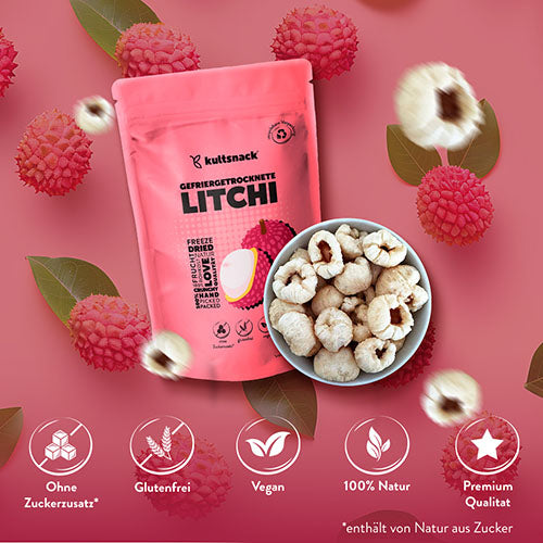 Gefriergetrocknete Litchi