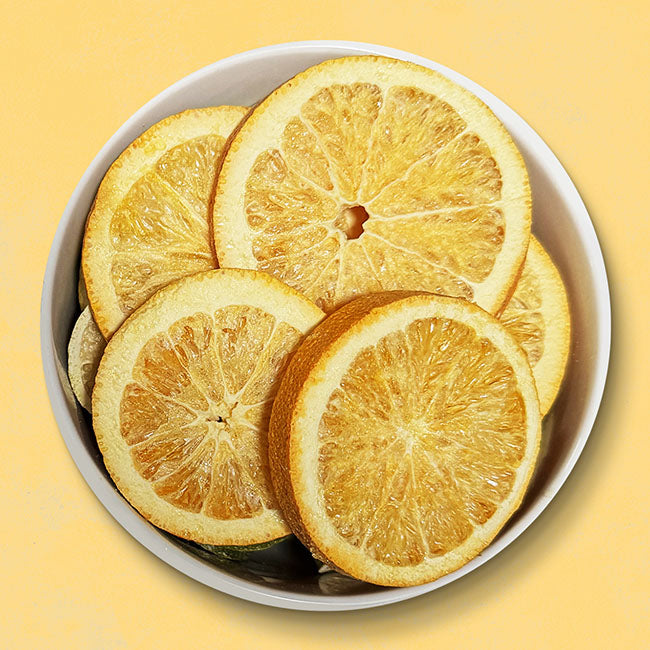 Gefriergetrocknete-Orangen-Scheiben