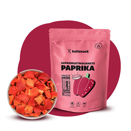 Gefriergetrocknete Paprika