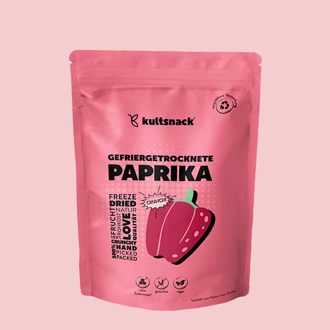 Gefriergetrocknete Paprika