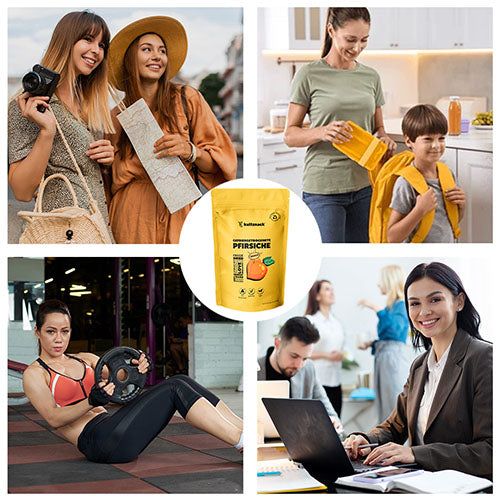 Gefriergetrocknete Pfirsiche