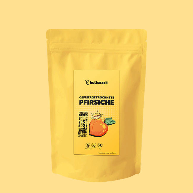Gefriergetrocknete Pfirsiche