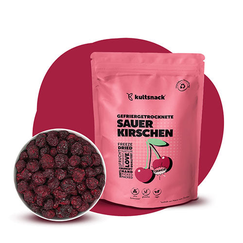 Gefriergetrocknete Sauerkirschen