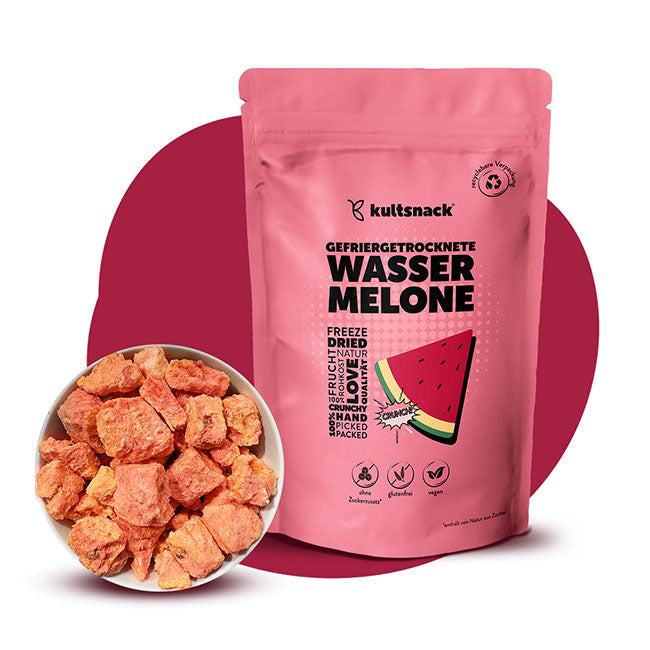Gefriergetrocknete Wassermelone