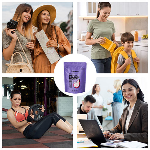 Gefriergetrocknete weiße Drachenfrucht