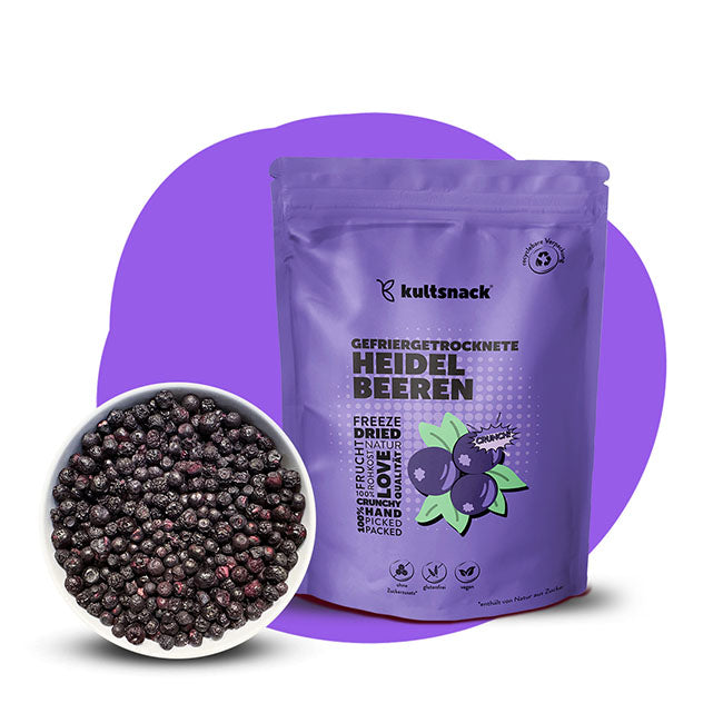 Gefriergetrocknete Heidelbeeren