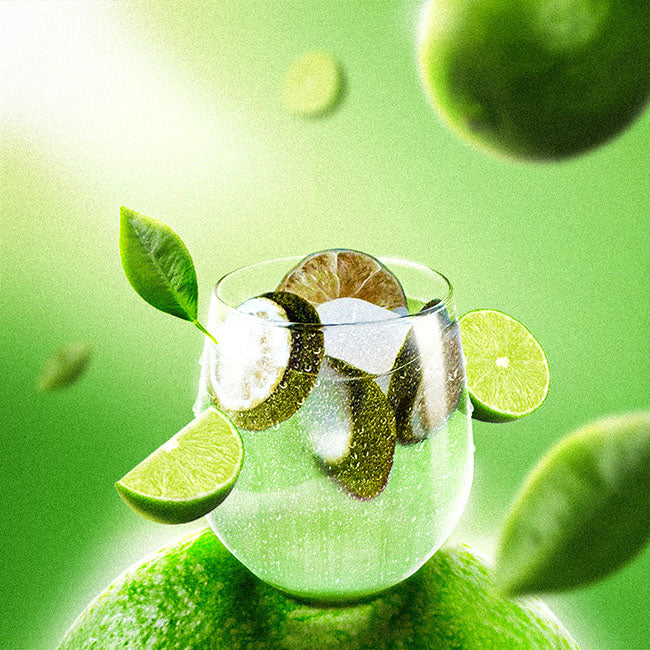 Gefriergetrocknete-Limetten-Scheiben-im-Glas