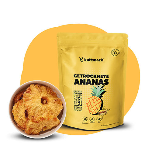 ananas geschnitten aufbewahren Getrocknete Ananas
