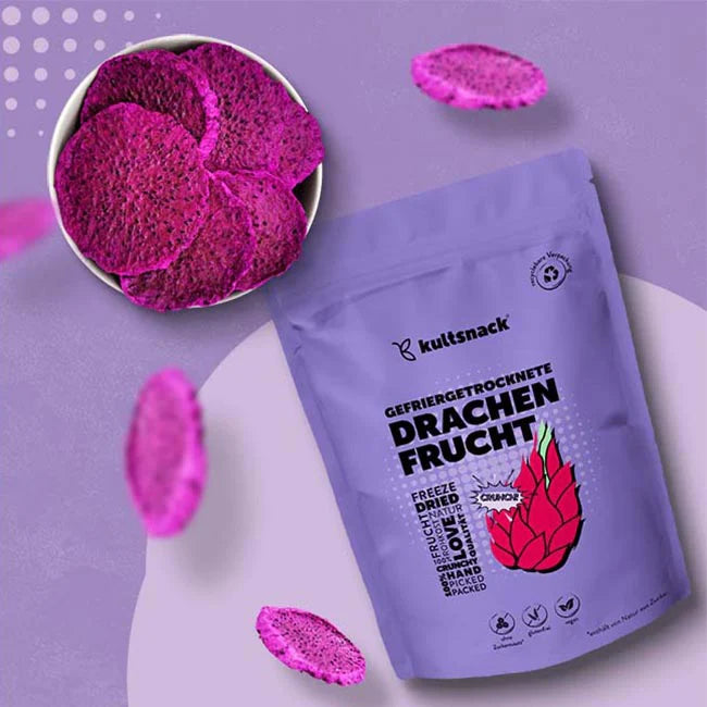 Gefriergetrocknete-Drachenfrucht