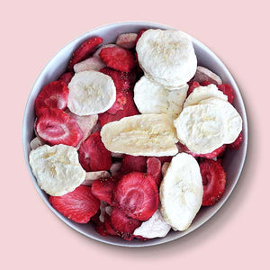 Erdbeere-Banane-Knusper-Mix