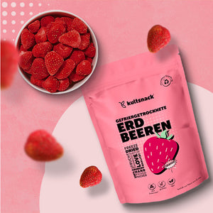 Gefriergetrocknete-Erdbeeren